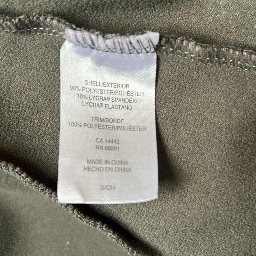Mondetta olive green full zip jacket, size small